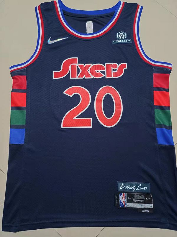 Men Philadelphia 76ers #20 Niang Blue 2022 City Edition Nike NBA Jersey->philadelphia 76ers->NBA Jersey